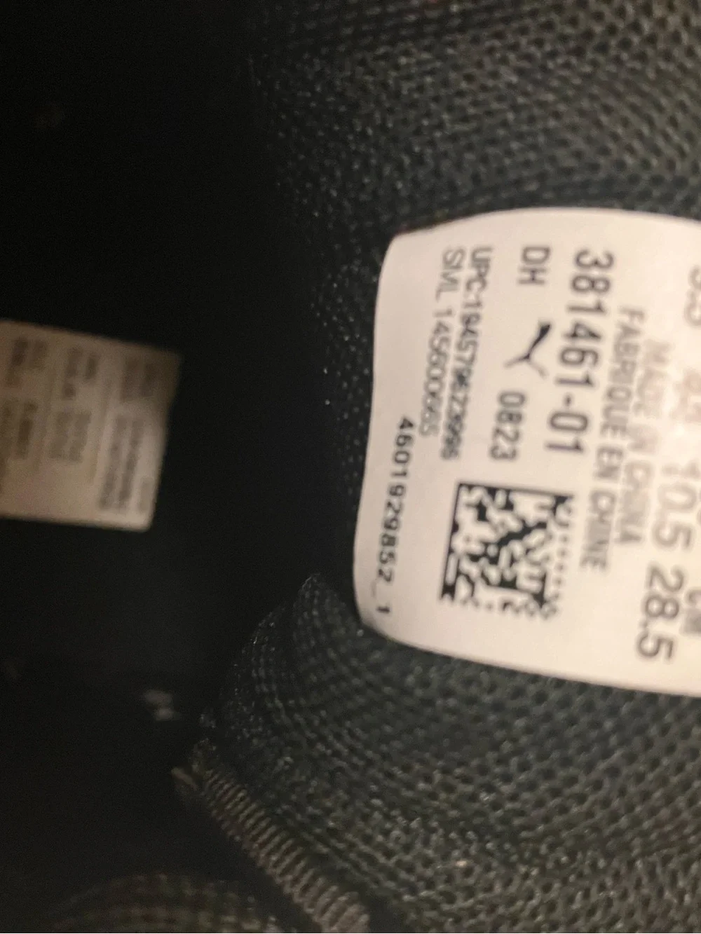Puma Black and White Low-Top Sneakers Size 10.5
